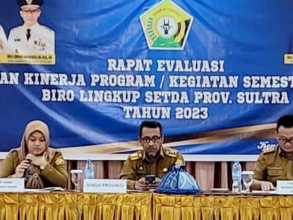 Melalui Rapat Evaluasi Capaian Kinerja, Diharapkan Perkuat Koordinasi dan Sinergi Biro Setda Sultra