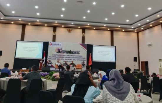 Rakor bersama Stakeholder, Bawaslu Baubau Edukasi Tentang Pengawasan dan Pelanggaran Masa Kampanye