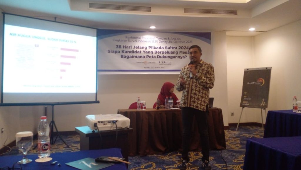 Rilis Hasil Survei LSI Denny JA, ASR-Hugua Masih Ungguli Paslon Lainnya