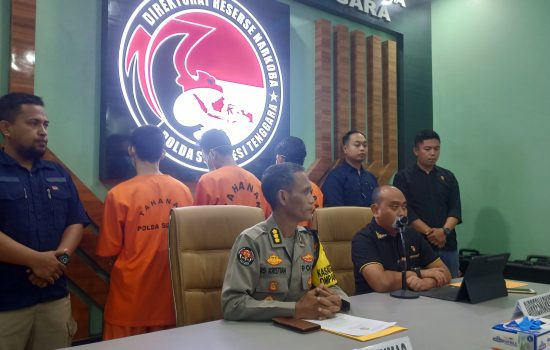 Empat Pengedar Shabu Beserta Barang Bukti Diamankan Polda Sultra