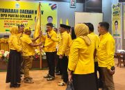 Terpilih Aklamasi, Irham Kalenggo Kembali Pimpin Golkar Konsel Periode Ketiga