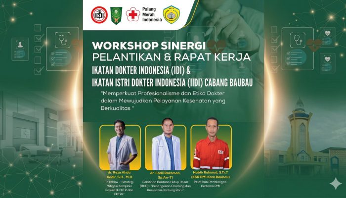 Workshop Sinergi IDI–PMI Baubau Kupas Mitigasi Komplain dan Penanganan Kegawatdaruratan
