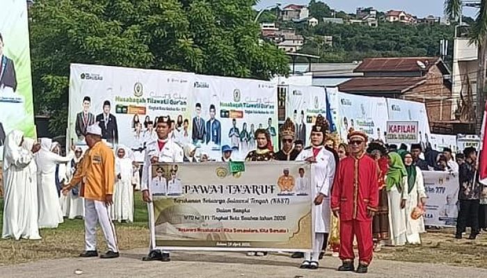 Semarak Pawai Ta’aruf 31 Kafilah Warnai Pembukaan MTQ ke-XIV Kota Baubau 2026