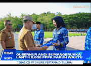 Serahkan SK kepada 2.606 PPPK Paruh Waktu, Gubernur Sultra: ASN Hadir Melayani, Bukan Dilayani