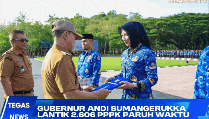 Serahkan SK kepada 2.606 PPPK Paruh Waktu, Gubernur Sultra: ASN Hadir Melayani, Bukan Dilayani
