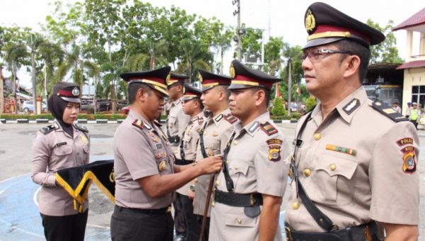 Kapolres Langsa Pimpin Sertijab Sejumlah Perwira