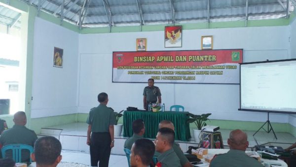 Tingkatkan Profesionalisme Babinsa, Kodim Kendari Gelar Binsiap Apwil Puanter