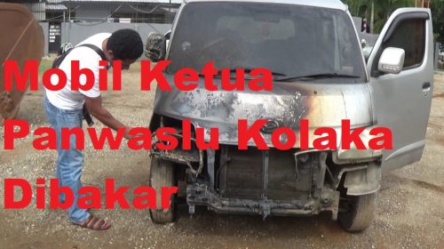 Mobil Ketua Panwaslu Kolaka Dibakar di Garasi Rumahnya