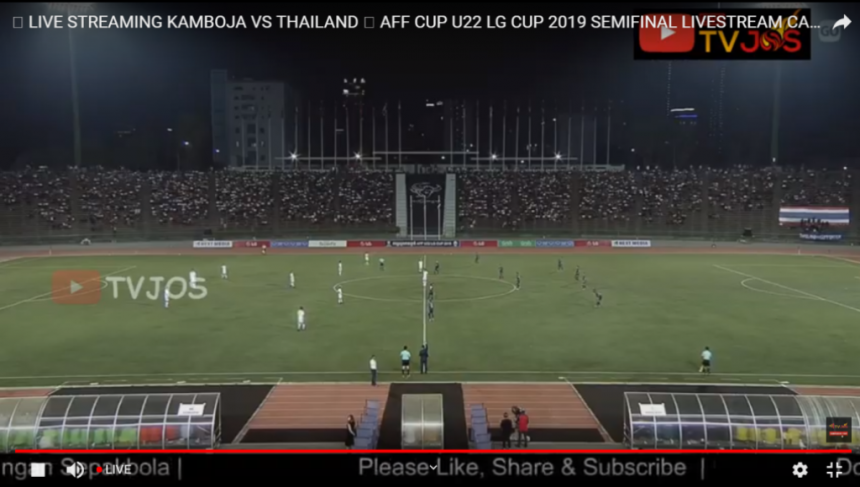 Live Kamboja Vs Thailand di Semifinal Piala AFF U22 2019