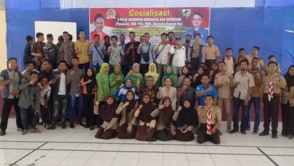 Anggota MPR RI bersama KNPI Buton, Lakukan Sosialisasi 4 Pilar Kebangsaan