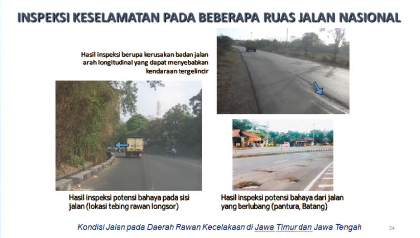 Indikasi Masalah Keselamatan Jalan Dilihat Dari Aspek Infrastruktur Jalan