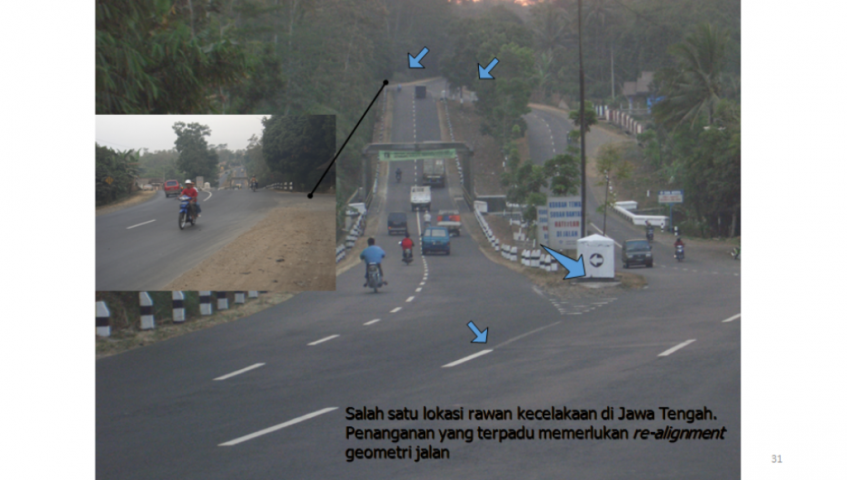 Indikasi Masalah Keselamatan Jalan Dilihat Dari Aspek Infrastruktur Jalan