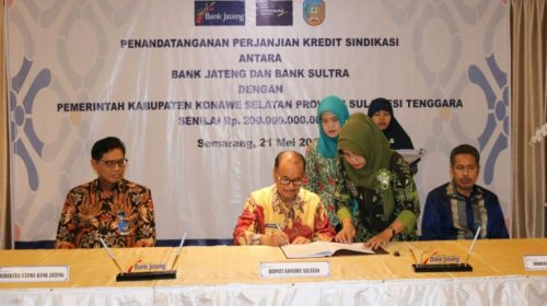 Bangun Infrastruktur, Pemda Konsel Dapat Kredit Sindikasi Bank Jateng