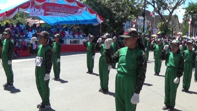 236 Barisan Pelajar di Kolaka Meriahkan HUT RI ke 73