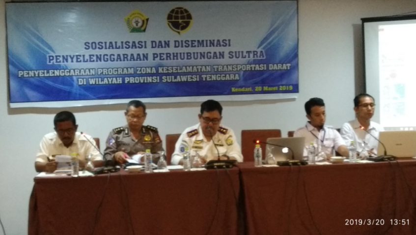 Penyelenggaraan Program Zona Keselamatan Transportasi Darat di Wilayah Sulawesi Tenggara