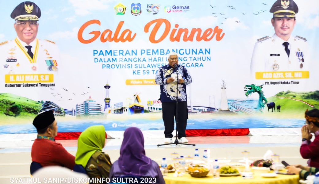Gubernur Resmi Membuka Pameran Pembangunan HUT ke 59 Prov Sultra di Koltim