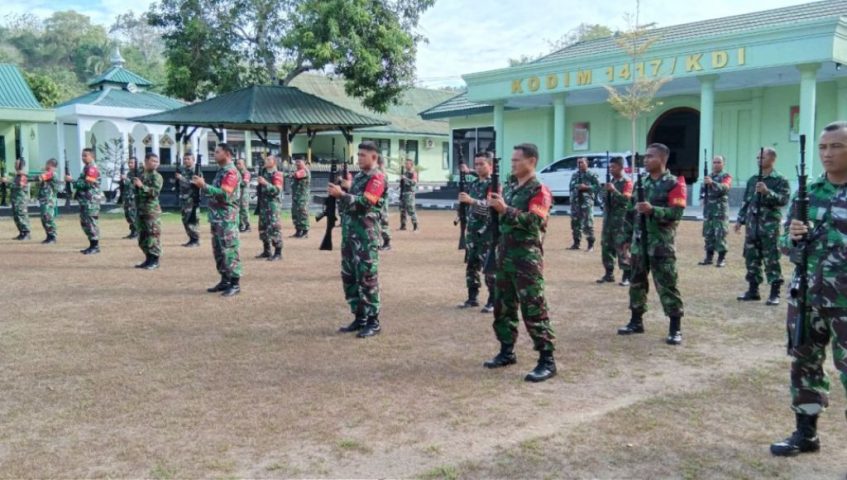 Asah Kemampuan Prajurit Kodim Kendari Melalui Binjasmil