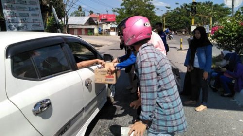 Mahasiswa Unilaki Konawe Galang Dana Bantu Korban Gempa Palu