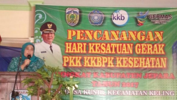 Ketua TP PKK Jepara Canangkan HKG PKK – KKBPK Kesehatan Tahun 2017