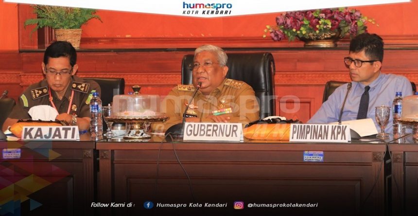 La Ode Syarif Pimpin Supervisi Pencegahan Korupsi di Pemprov Sultra