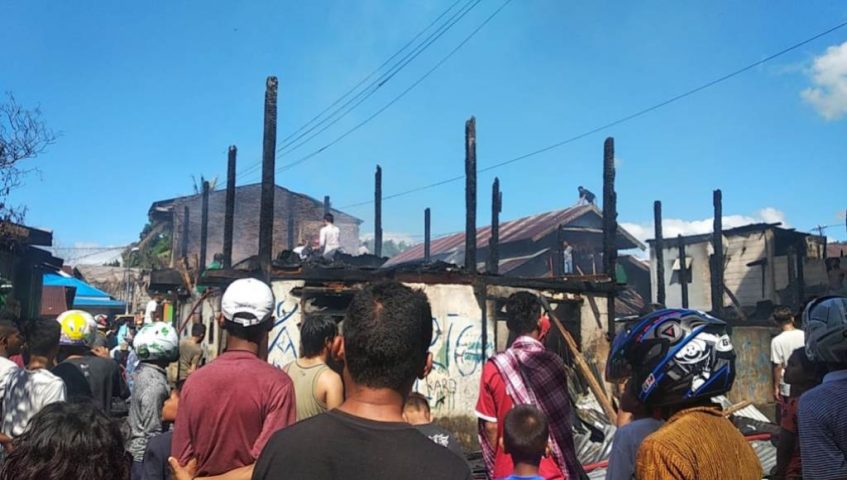 Kebakaran di Baubau