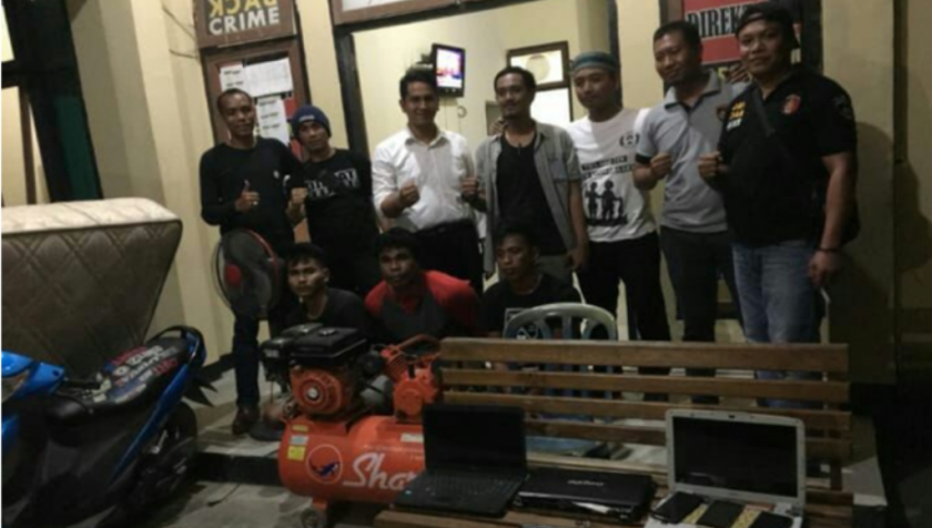Tiga Maling Specialis Rumah Kosong di Kendari Ditangkap Polisi