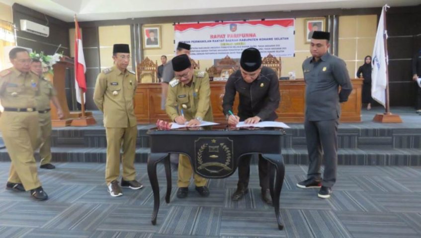DPRD Konsel Tetapkan APBD 2020