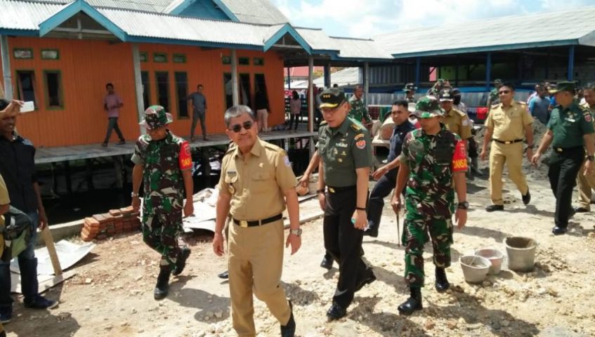 Mabes AD Tinjau Pelaksanaan TMMD ke 105 di Butur