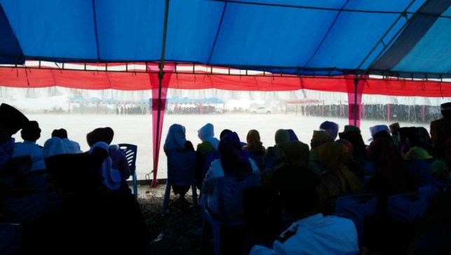 Hujan Bubarkan Upacara HUT Butur ke 11