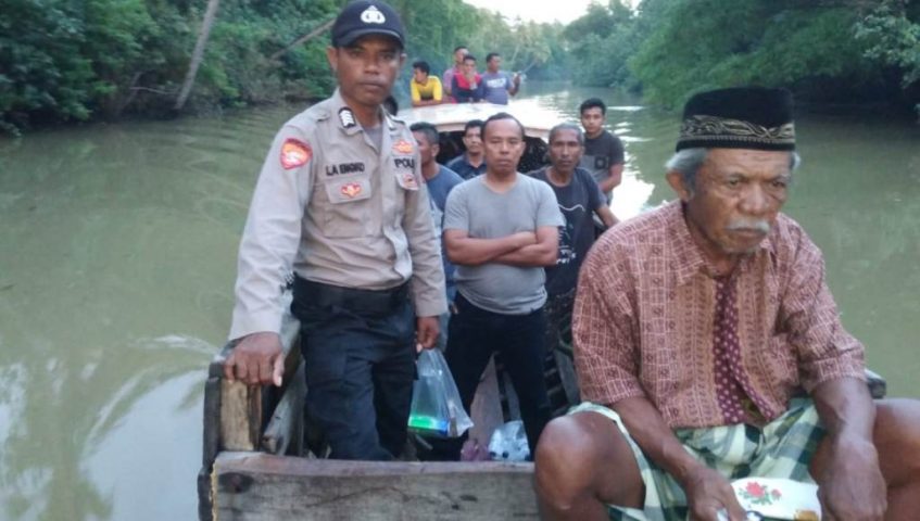 Buaya di Sungai Lambale Butur Terkam Perakit Kayu