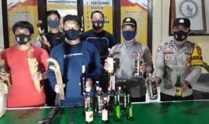 Polisi Amankan Miras dan Sajam Saat Operasi Sikat Anoa 2020