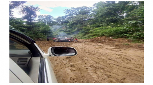 Kondisi Jalur Jalan Ronta-Maligano Butur Lincin dan Berlumpur