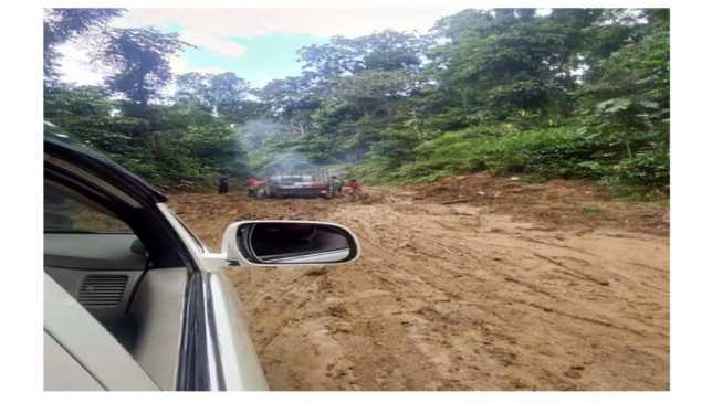 Kondisi Jalur Jalan Ronta-Maligano Butur Lincin dan Berlumpur