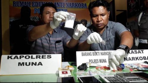 Pesan Narkoba dari Lapas Kendari, Polres Muna Tangkap Dua Pengedar