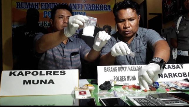 Pesan Narkoba dari Lapas Kendari, Polres Muna Tangkap Dua Pengedar