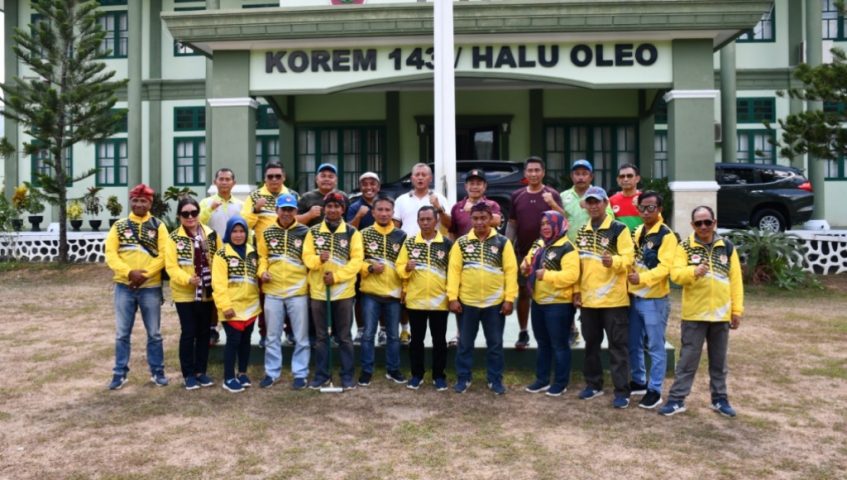 Kasdam XIV/Hsn Olahraga Bersama di Makorem 143/HO