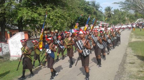 45 Kelompok Gerak Jalan Parigi Meriahkan Hut RI ke-73