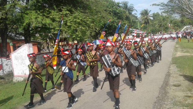45 Kelompok Gerak Jalan Parigi Meriahkan Hut RI ke-73