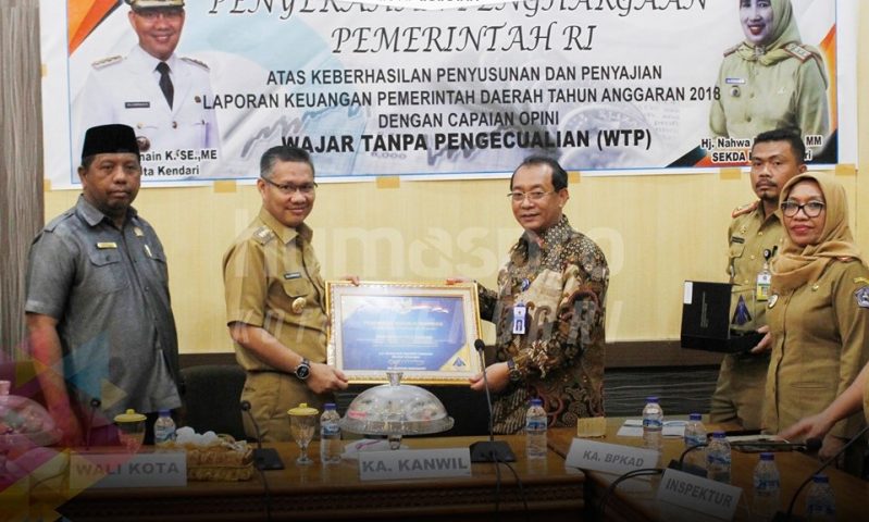 Untuk Ke-enam Kalinya, Pemkot Kendari Raih WTP