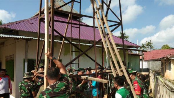 Dandim Kendari Tinjau Masjid yang Direnovasi Babinsa di Anawai