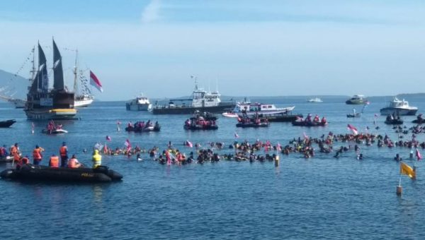 ﻿Pantai Manado Ramai, WASI Siap Pemecakan 2 Rekor Dunia Selam