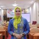 Kepala bidang Linjamsos Dinsos Sultra Idawati Nurdin S.E, M.Si saat diwawancara