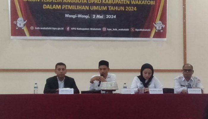 KPU Wakatobi Tetapkan Anggota Legislatif Terpilih Pemilu 2024