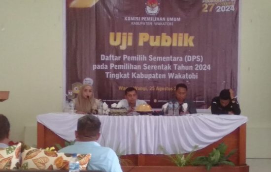 Terkait DPS, KPU Wakatobi Imbau Masyarakat Cek Nama di Sekretariat PPS Desa Kelurahan