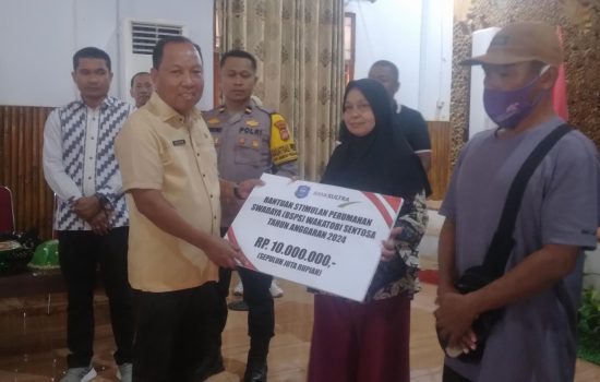 Dinas Perumahan Wakatobi Beri Stimulan untuk Warga Penghasilan Rendah