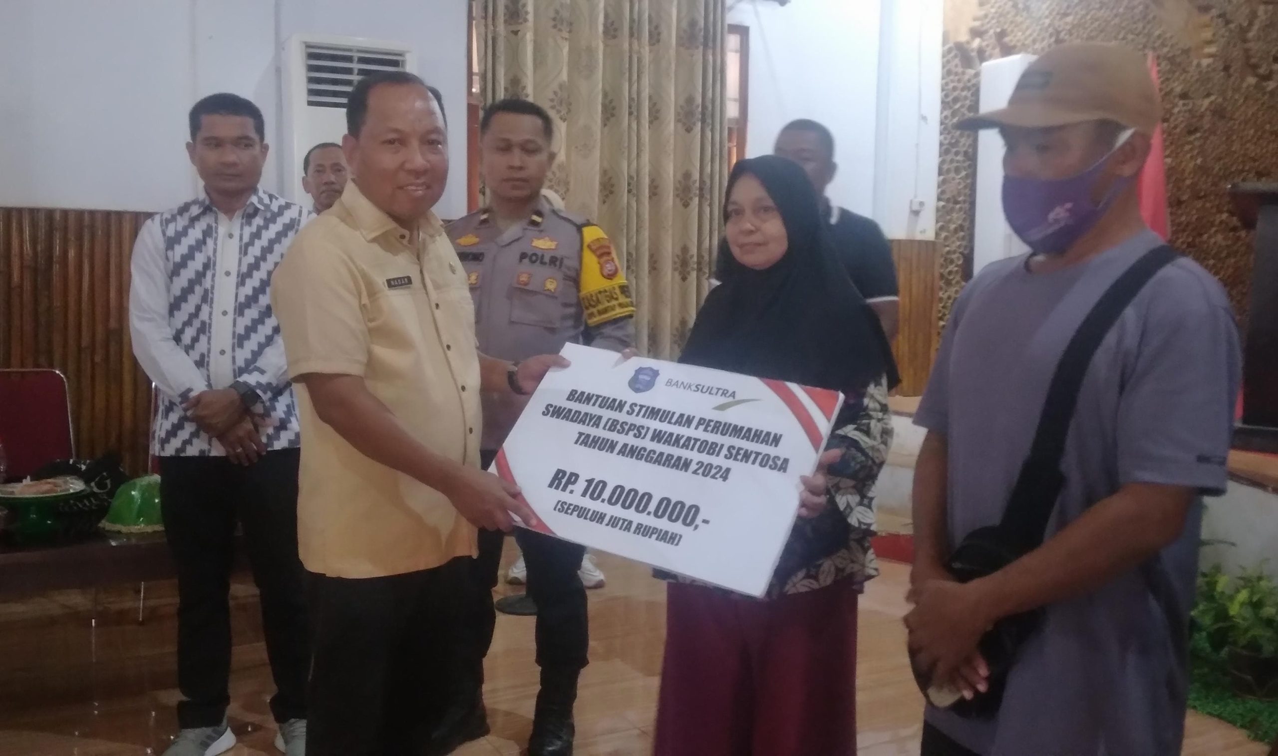 Dinas Perumahan Wakatobi Beri Stimulan untuk Warga Penghasilan Rendah