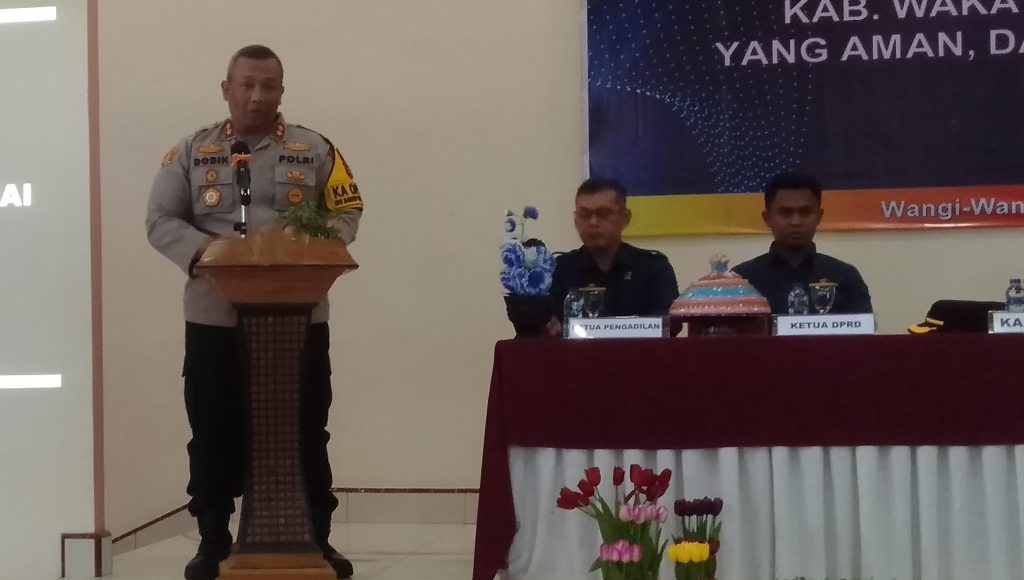 Kapolres Wakatobi ke Cakada: Ikut Prosesnya Agar Pilkada Aman dan Damai