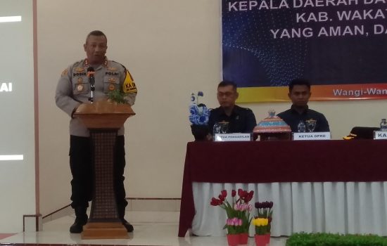 Kapolres Wakatobi ke Cakada: Ikut Prosesnya Agar Pilkada Aman dan Damai
