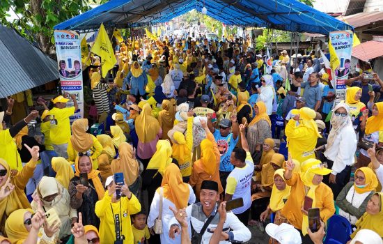 Padat, Pendukung Paslon Hamiruddin-Muhammad Ali Antuasias Hadiri Kampanye Dialogis di Wanci