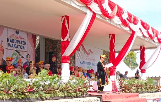 HUT Wakatobi Ke-21, Haliana Ajak Komponen Masyarakat Membahu Kelola Potensi Daerah